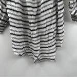 Faithfull the Brand Striped Es Calo Off Shoulder Black & White Top Size 6 Photo 3