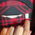 Soft Surroundings  Bennington Shirt Midi Dress Red Black Plaid Photo 3