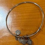 ALEX AND ANI Bangle Bracelets Set of 4 Cupcake Pearl Butterfly Birds Silver Tone Photo 1