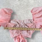 For Love & Lemons Hampton Floral Puff Sleeve Festival Boho CROP TOP Sz S Photo 7