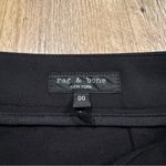 Rag and Bone  Womens Pants Size 00 Black Scuba Mid Rise Skinny Zip Ankle Photo 4