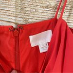 J.Crew fit & flare v-neck spaghetti strap orange dress women’s  Size 6 Photo 3