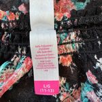 No Boundaries  Sheer Black Floral Print Blouse Photo 7