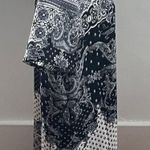 Abercrombie & Fitch Y2K Gray Abstract Floral Shift Mini Dress With Pockets, size M Photo 12