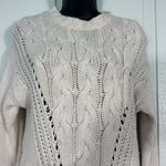 Reiss  Women's Chloe Knitted Cream Wool-Blend Sweater Size Small NWT Photo 5
