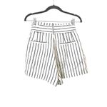 Saylor Linen Striped High Waist Shorts with Belt Sz M Photo 1
