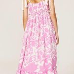 Peter Som Collective Pink Floral Midi Dress Photo 1