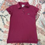 Lacoste Pink Short Sleeve Polo Women’s Size 34 XXS Preppy Classic Top Photo 0