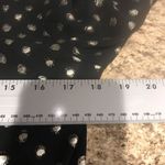 Abbeline  Size small women’s black with gold design V-neck blouse Photo 10