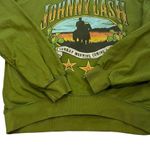 Daydreamer  Johnny Cash Sunday Morning Oversized Crew in Olive Green, Sz S Photo 11