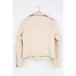Lulus Out for the Night Beige Vegan Leather Moto Jacket S NWT Photo 2