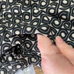 Gretchen Scott Blouson Shirt Dress Small Twizzler Print Black Champagne READ Photo 7