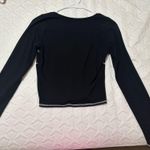 Hollister Black Long Sleeve Baby Tee Photo 1