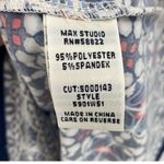 Max Studio Red White and Blue Medallion Print Keyhole Sleeveless Dress Photo 3