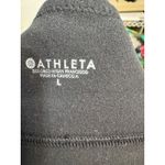 Athleta  Powervita Black Halter Sports Bra Size L Photo 3