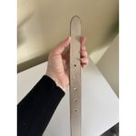 Liz Claiborne Women's Leather Belt Silver Buckle Size Large Brown Western Boho Photo 4