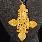 KJL Kenneth Jay Lane Signature Coptic Cross Gold Photo 2