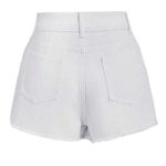 SheIn Frayed Asymmetrical White Denim Skort Photo 1