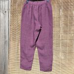 Flax  Burgungy Linen Pants 4 Photo 7
