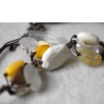 Silpada  Retired 925 SS Quartz/Bone/Calcite/Magnesite Stone Leather Cord Necklace Photo 3