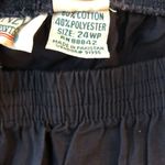 Woman Within Only Necessities Cotton Blend Chino Pants Pull On Elastic Waist Navy Blue 24WP Photo 3