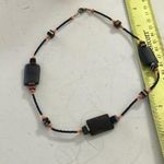 Black and Orange Beaded Necklace Photo 0
