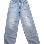 Levi's Baggy Dad Jeans Light Wash Distressed Size 24 Baggy Grunge Y2K Skater Photo 0