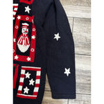 Quacker Factory Snowman Vintage Christmas Cardigan – Medium Photo 3