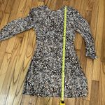 Wilfred Aritzia Baroque Animal Print Mini Long Sleeve Dress Size 2 Photo 8