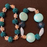 NWT Angelas Designs two boho handmade Turquoise beaded stretchy bracelets Blue Photo 1