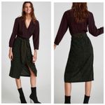 ZARA  Multi Color Polka Dot Wrap Midi Dress Size Small Kidcore Quiet Luxury Photo 1