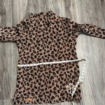 MarleyLilly Elegant Leopard Print Cowl Neck Blouse Photo 11
