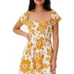 Rip Curl Azalea Yellow & White Floral Mini Dress M NWT Photo 4