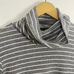 Aerie Gray and White Striped Turtleneck Photo 2