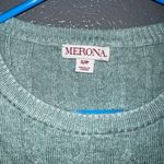 Merona Women’s Small Light Green Cable Knit Pullover Sweater Long Sleeve Photo 1