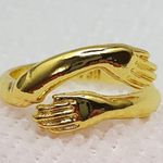 Gold Plated Adjustable Hug Ring Photo 0