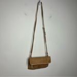 Noonday Collection Adwa fold over crossbody clutch bag small size‎ Tan Photo 1