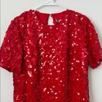 ZARA  Red Sequined Mini Dress Size: L Photo 3
