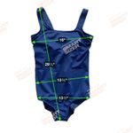 NEW NWT Land's End Navy 12 Swimsuit Tummy Control Scoop Neck Sporty One Piece Blue Photo 6