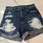 American Eagle Outfitters Women's Distressed Denim Shorts in a Size 0 Photo 0