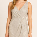 Laundry by Shelli Segal  White Sequined Dress - Size S Photo 0