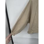 Lululemon La Boxy Crew Neck Top Women 10 Beige Raw Rolled Hem Athleisure Casual Photo 3