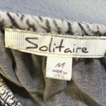 Solitaire Charcoal Acid Washed Embroidered Blouse Photo 4