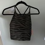 Old Navy Black zebra print cropped athletic tank  Photo 0