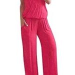 Jumpsuit | ladies one piece jumpsuit. Size: 2XL Pink Size XXL petite Photo 0