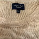 American Eagle  Outfitters Cream and light purple/ pink striped sweater #stripes #americaneagleouttfitters #sweaterweather Photo 1