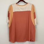 easel  Colorblock Relaxed Short Sleeve Boho Crewneck Tee Size‎ Large Photo 6