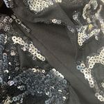Badgley Mischka  Midnight Swirl Long Formal Dress, Black Silver Size 10 $850 Photo 9
