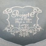 new Project e Vintage ❃ Floral Graphic Tank ❃ Baby Blue with Embroidery ❃ Large Photo 3