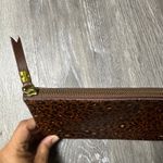 Madewell  Leather Pouch Clutch Painted Leopard Calf Hair Style MB301 NEW Photo 1